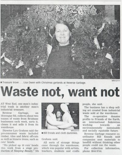 Waste Not Want Not, Southern News